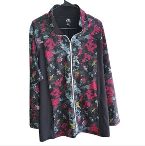 Avenue pattern zip jacket